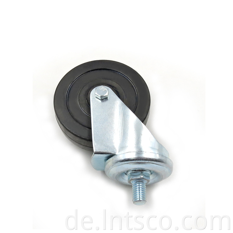 Light Duty Rubber Threaded Stem Casters